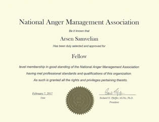 Arsen Samvelian for Court Ordered Classes an Anger Management Program Provider